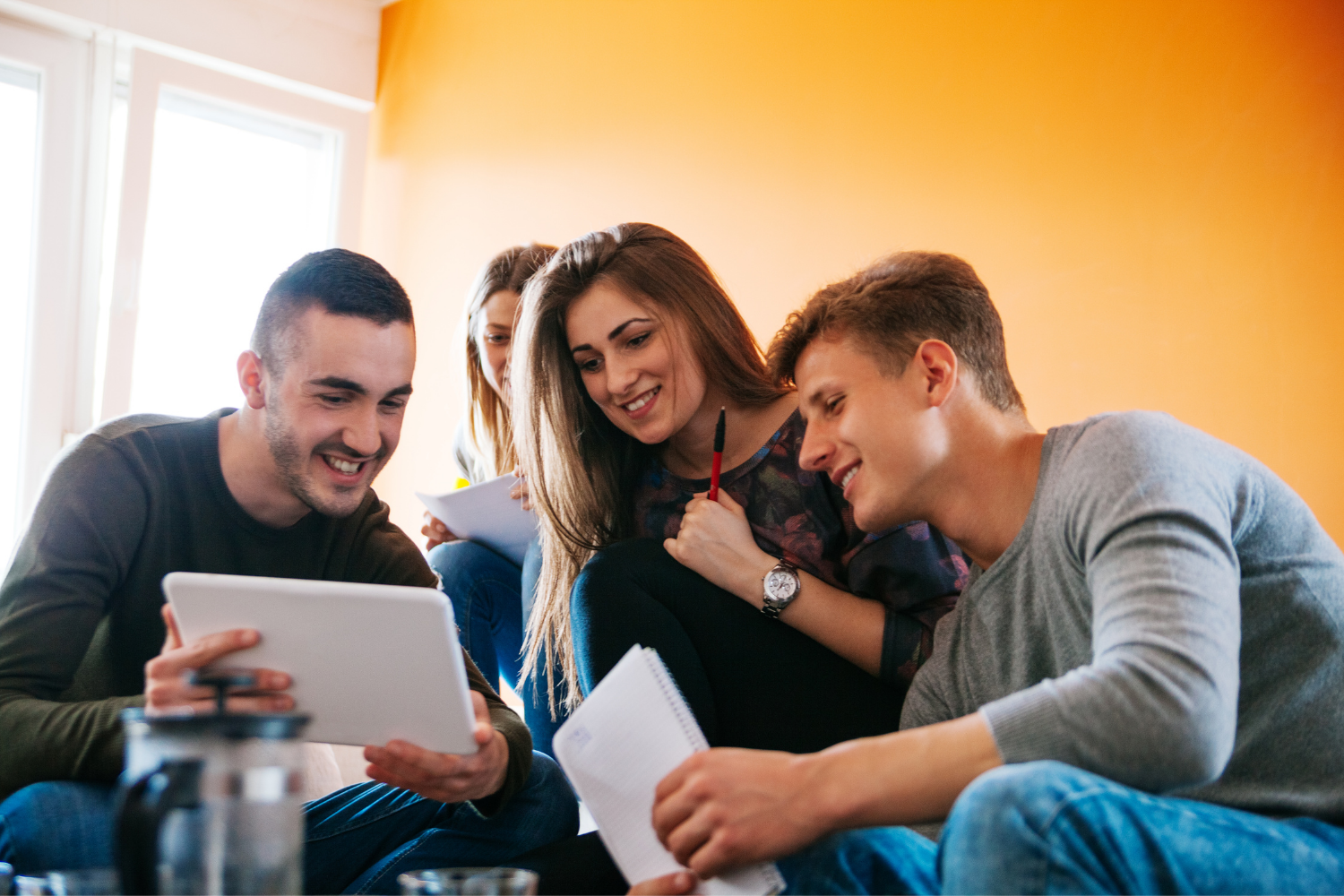 a group of people studying for Integration Course in Malta